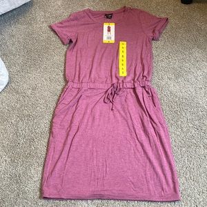Small capped sleeve cotton dress